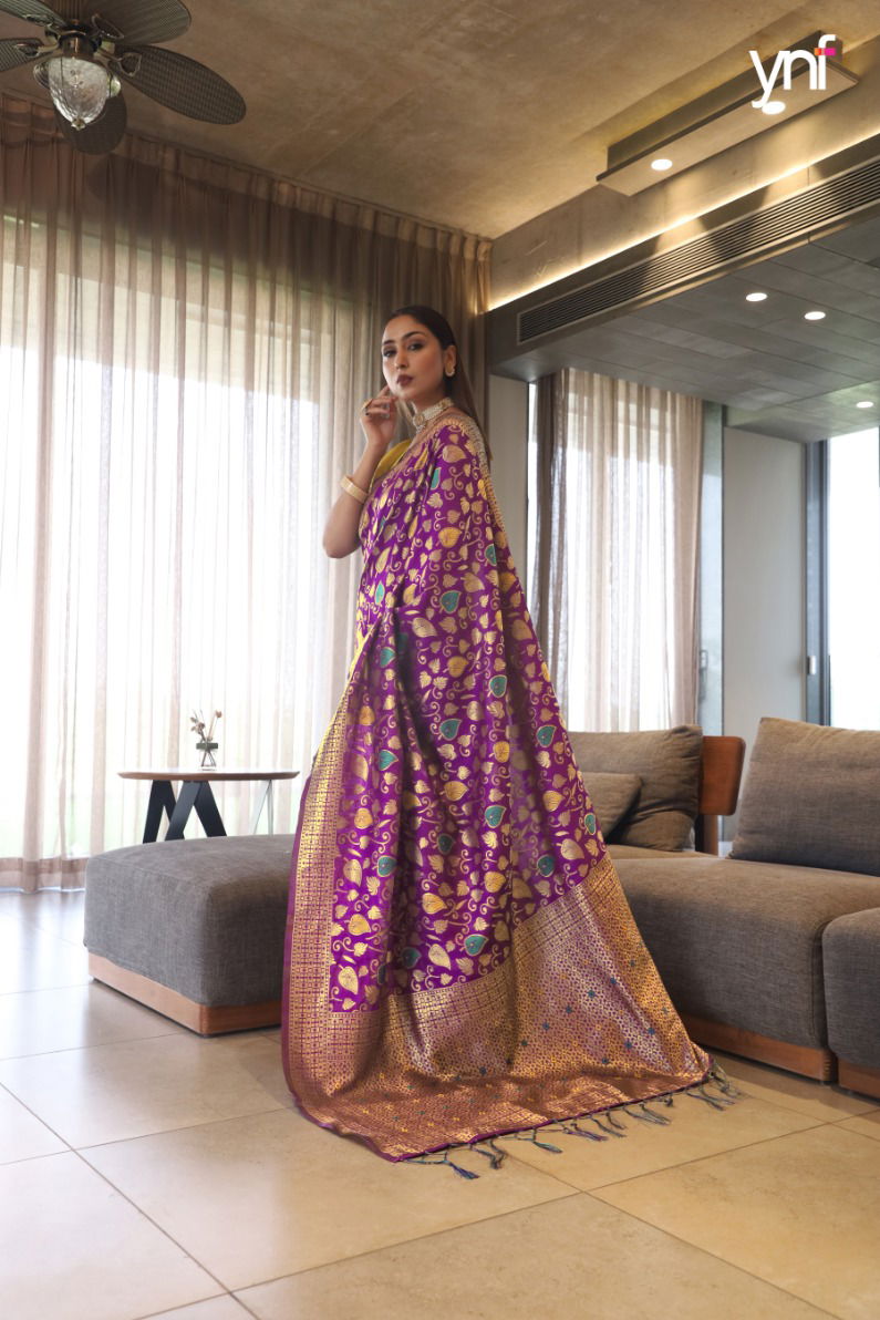 Ynf Netflix Festive Wear Latest Poly Silk Saree Collection
